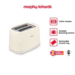 Morphy Richards Hive Series 2 Slice Cream Color Toaster | 220032